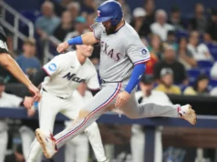 Os 3 rebatidas de Nimmo e o sinal verde de Osuna levaram o Rangers à vitória por 4-3 sobre o Marlins