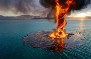 Tornados gigantes de fogo podem limpar derramamentos de óleo rapidamente e com menos poluição