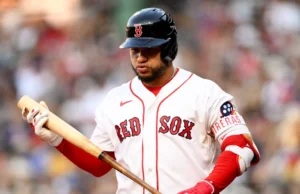 Jogando um taco, gritando ‘Venezuela’ e chorando por casa durante o jogo de Willson Contreras em Boston