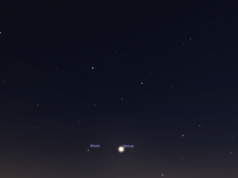 O céu hoje, sexta-feira, 17 de julho: a lua desliza ao sul de Vênus