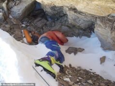 A misteriosa identidade do alpinista ‘Botas Verdes’ – que se tornou um marco aterrorizante congelado no gelo depois de morrer no Everest – foi finalmente resolvida após testes de DNA