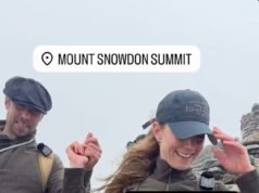 Kate é apoiada por seu irmão James Middleton durante o Desafio dos Três Picos, enquanto ele segura a mão dela enquanto ela desce em Snowdon em um vídeo emocionante