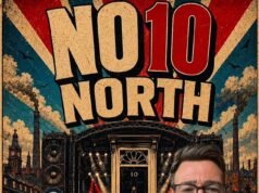 ‘Não olhe para trás, para Westminster’: Jubilant Andy Burnham empurra sua agenda do ‘Manchesterismo’ ao receber cartazes de maquete para o novo ‘No 10 North’