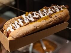 As melhores refeições de avião do mundo foram reveladas – desde cachorros-quentes gourmet até banquetes de 13 pratos… e as refeições aéreas que os passageiros dizem ser as piores