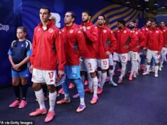 Testadores de drogas encontraram vestígios de substância proibida para fisiculturismo em amostras de oito jogadores tunisianos na Copa do Mundo ‘de carne contaminada’ no México – com a Inglaterra trazendo seus próprios chefs