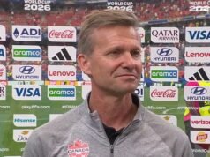 O ‘cringeworthy’ técnico do Canadá, Jesse Marsh, foi criticado por comentários estranhos durante entrevistas pós-jogo na TV, depois que seu time foi eliminado da Copa do Mundo.