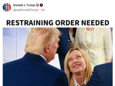 Trump reacende a rivalidade com Georgia Meloni enquanto ela zomba do primeiro-ministro italiano com a foto ‘precisa de ordens de restrição’ antes da crise da cúpula da OTAN