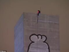 Grafiteiro fecha ponte para lançar protesto feroz contra o governo australiano: ‘Cortar impostos’