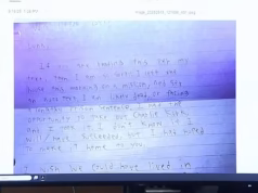 Carta de ‘confissão’ de Tyler Robinson divulgada ao amante trans foi brevemente ao ar no tribunal