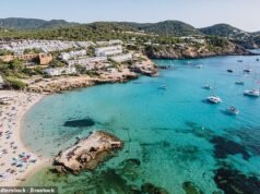 O britânico, de 64 anos, morreu após cair no toboágua de um hotel em Ibiza na frente de sua esposa e filha