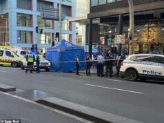 Pânico após homem cair de prédio no CBD de Sydney