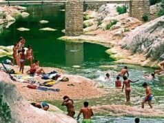 Menina de nove anos morreu esmagada por uma pedra enquanto nadava em um belo local de águas termais espanholas
