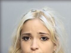 Mulher de Miami, 32 anos, explode em um frenesi de violência com uma tesoura depois que seu parceiro diz a ela para parar de beber no banco de trás do Uber, diz a polícia