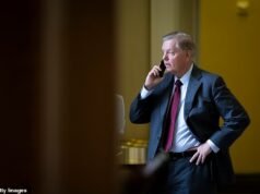 A parceira de Lindsay Graham há 27 anos revela a ‘linguagem do amor’ secreta por trás de sua improvável amizade com Trump… o dia em que ela estava ‘mais louca que uma vespa’ e a chamada final que nunca aconteceu
