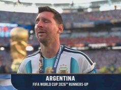 O perturbado Lionel Messi começa a chorar quando sua carreira na Copa do Mundo termina em desgosto após uma derrota brutal para a Espanha
