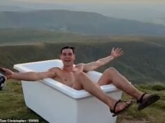 Fury como influenciador ‘estúpido’ joga banheira em cima de Brecon Beacon após tentativa de recorde mundial