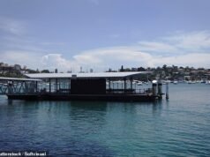 Um dos subúrbios portuários mais exclusivos de Sydney ficou chocado quando um corpo foi retirado da água