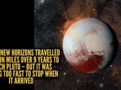 A sonda New Horizons da NASA viajou 3 mil milhões de quilómetros ao longo de 9 anos para chegar a Plutão – mas estava a mover-se demasiado depressa para parar quando chegou
