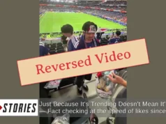 Verificação de fatos: Vídeo enganosamente reverso mostra ‘Torcedores do Japão destroem estádio após derrota para o Brasil’ – Eles realmente estavam limpando