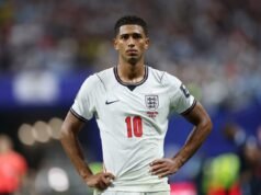 O astro argentino Judd Bellingham levou um tapa após a saída da Inglaterra da Copa do Mundo
