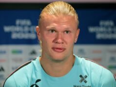 Erling Haaland iniciou o jogo mental com a Inglaterra antes das quartas de final da Copa do Mundo