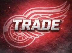 Os Red Wings adquiriram Keegan Kolesar em uma negociação com os Golden Knights