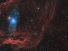 O ‘pequeno ponto vermelho’ originou-se no início da época do Telescópio James Webb, graças aos seus ‘pequenos companheiros azuis’.