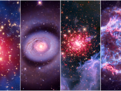 Impressionantes novas imagens do Telescópio Espacial da NASA revelam o universo em vermelho, branco e azul para a América 250