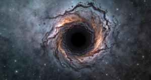 Um buraco negro supermassivo chamado RBH-1, pesando pelo menos dez milhões de sóis, parece ter sido ejetado da sua galáxia e está agora a atravessar o espaço a cerca de 1.000 quilómetros por segundo, seguindo a estrela recém-nascida a 200.000 anos-luz de distância.