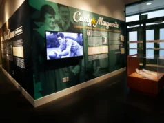 Exposição do Packers Hall of Fame Link Lambeau, Wisconsin, Notre Dame