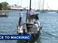 A 117ª corrida anual para Mackinac parte do porto de Monroe, em Chicago
