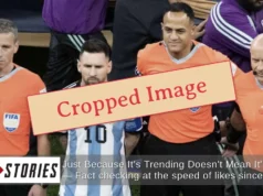 Verificação de fatos: imagem antiga e alterada mostra o árbitro Argentina-Inglaterra Ismail Elfath ‘pedindo uma foto’ com Lionel Messi em 2026 – ou sempre