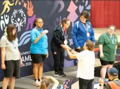 Wayne conquistou três medalhas nas Olimpíadas Especiais Femininas