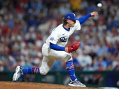 Os Dodgers anunciaram um novo titular para a série Phillies