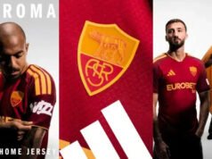 Roma revelou o uniforme titular da temporada 2026/27