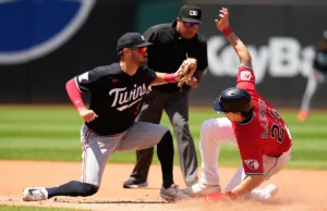 Trevor Larnach e Luke Cashel tiveram RBIs no dia 12, quando os Twins venceram os Guardians por 3-1 para dividir a série.