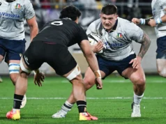 O defensor italiano Riccioni recebe suspensão de 2 semanas por cartão vermelho lateral no teste de rugby do Campeonato das Nações