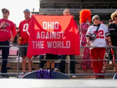 Dez grandes programas classificados por tamanho do mercado de televisão que os Buckeyes usam