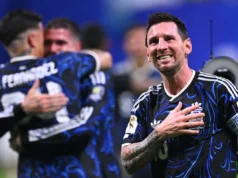 As duas assistências de Messi o colocaram no topo da corrida pela Chuteira de Ouro da Copa do Mundo