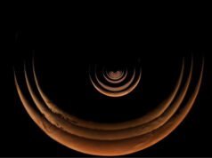 Uma nave espacial voou a 2.800 milhas de Marte e capturou este lapso de tempo emocionante e de tirar o fôlego