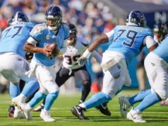 Tennessee Titans e New York Giants jogarão a maioria dos jogos em campo em 2026