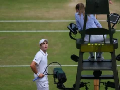 Arthur Ferry discute com o árbitro sobre ‘erro flagrante’ durante a semifinal de Wimbledon