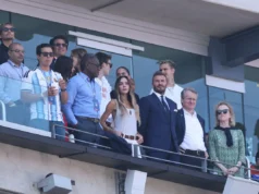 Todas as celebridades foram vistas na final da Copa do Mundo, quando Espanha e Argentina se enfrentaram