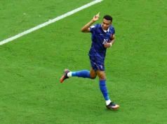 Kylian Mbappe marcou seu 21º gol na Copa do Mundo, igualando o recorde de Lionel Messi
