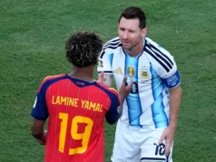 Veja Lionel Messi abraçar Lamine Yamal após a final da Copa do Mundo