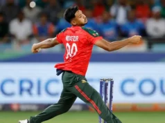 O lançador rápido de Bangladesh, Mustafizur Rahman, foi descartado por quatro semanas depois de perder a centena