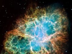 Há quase um milénio, os observadores do céu registaram uma nova estrela tão brilhante que ficou visível à luz do dia durante semanas, e o Hubble detectou agora o quanto o seu remanescente, a Nebulosa do Caranguejo, se expandiu desde então – a explosão milenar ainda está visivelmente a desenrolar-se.