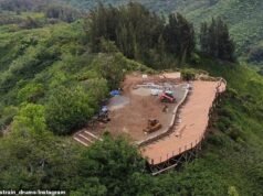 Residentes do Havaí indignados após o início da construção ‘não autorizada’ de uma tirolesa gigante em uma trilha de caminhada idílica