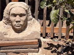 Casal fica chocado ao descobrir uma misteriosa estátua de pedra em seu jardim… Agora sua incrível história foi revelada