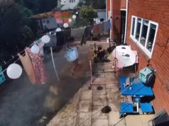 Momento em que o proprietário de uma casa em Stourbridge correu para salvar sua vida segundos antes do inferno engolir a casa de sua família